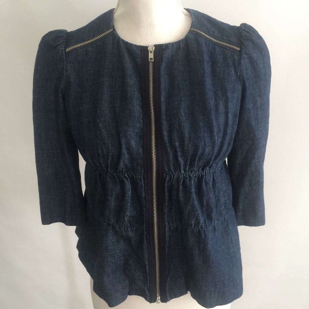 women's sine zip up top